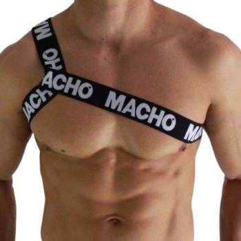 MACHO - elegáns fehér román hám L/XL méretben