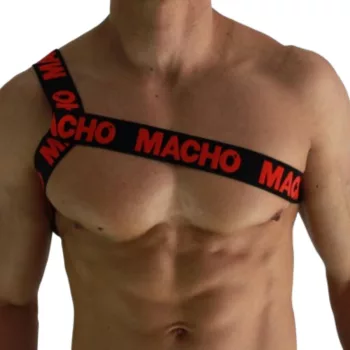 MACHO - érzéki piros román hám L/XL méretben