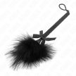 KINK - NEJLON KÖTÉL PÁLCA CSIKLANDOZÓ TOLLAKKAL ÉS FEKETE MASNIVAL 25 CM - 4