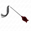KINK - FEKETE SZOBALÁNYOK SZARV ALAKÚ CSIKLANDOZÓ CSIRKE TOLLAK 36 CM - 2