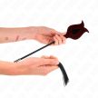 KINK - FEKETE SZOBALÁNYOK SZARV ALAKÚ CSIKLANDOZÓ CSIRKE TOLLAK 36 CM - 4