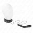 KINK - PVC BŐR NYAKLÁNC ÖVVEL 105 CM STRASSZOS SZEGECS 41,5 X 4 CM - 2