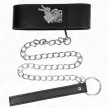 Kink Collar Adjustable Wide Black Strap 65 cm Neck Belt BDSM Accessory