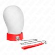 KINK - NYAKLÁNC ÖVVEL 65 CM SZÉLES PIROS PÁNTTAL ÁLLÍTHATÓ 33.5-41 CM X 5 CM - 2