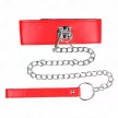 Kink Collar Adjustable Wide Red Strap 33.5-41 cm 65 cm Length