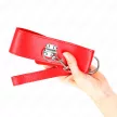 Kink Collar Adjustable Wide Red Strap 33.5-41 cm 65 cm Length