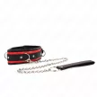 Kink Collar Adjustable Heavy Necklace with Belt 36.5-50 cm Black
