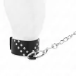 Kink Collar Adjustable Belt V Rivet 36-43 cm Black