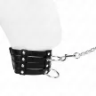 Kink Adjustable Necklace Collar with Belt 65 cm Black