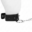 Kink Collar with Leash Adjustable 36-43 cm Silver Studs Black