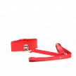 Kink Collar with Red Adjustable Leash Silver Studs 40-48 cm 116 cm Length