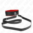 Kink Collar Adjustable Red Leather Strap 40-48 cm