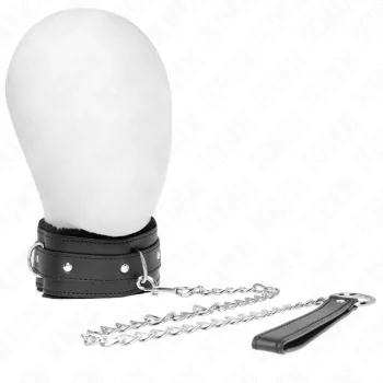 KINK - Korlátozó pórázos nyakörv - 36-42 cm, fekete