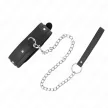 Kink Collar with Leash Adjustable 38-49 cm Black