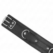 Kink Collar and Leash Adjustable 38-49 cm Leather Black