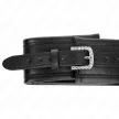 Kink Collar Adjustable Strap Shiny Buckle 65 cm Black