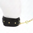 Kink Necklace Adjustable Sponge Imitation Leather Strap 37-54 cm Black