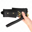 Kink Necklace Adjustable Sponge Imitation Leather Strap 37-54 cm Black