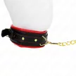 Kink Necklace Adjustable Sponge Imitation Leather Strap 37-54 cm Black