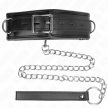 KINK - NYAKLÁNC SZIVACSOS MŰBŐR PÁNTTAL 3. MODELL ÁLLÍTHATÓ 37-54 CM X 3 CM - 4