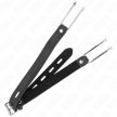 KINK - FÉM KAMPÓS SZÁJPECEK 11,5 CM MŰBŐR PÁNTTAL ÁLLÍTHATÓ 39-58 CM X 2 CM - 2