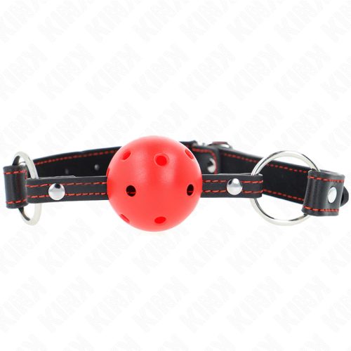 KINK - HOLLOW HARD RED BALL GAG MODELL 2 65 x 2.5 CM