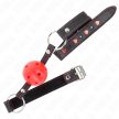 KINK - HOLLOW HARD RED BALL GAG MODELL 2 65 x 2.5 CM - 2