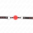 KINK - HOLLOW HARD RED BALL GAG MODELL 2 65 x 2.5 CM - 3