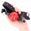 KINK - HOLLOW HARD RED BALL GAG MODELL 2 65 x 2.5 CM - 4