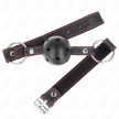 KINK - HOLLOW HARD FEKETE BALL GAG MODELL 2 65 x 2,5 CM - 2