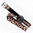 KINK - LEOPARD BREATHABLE BALL 4.5 CM GAG 65 x 2.5 CM - 4