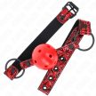 KINK - GYÉMÁNT MINTÁS LABDA 4,5 CM-ES SZÁJKOSÁR 1. MODELL 64,5 CM ÁLLÍTHATÓ 42-60 CM - 2