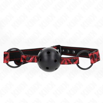   KINK – Gyémántmintás 4,5 cm-es ball gag állítható 42-60 cm