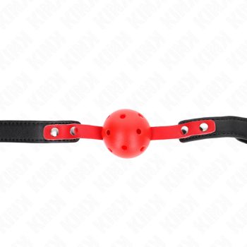 KINK – állítható fekete gag 4 cm-es golyóval
