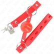 KINK - TPE BALL 4 CM GAG ROJO LOCK-kal 60 x 2 CM - 2