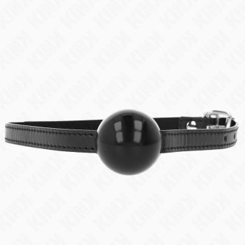 KINK – fekete, szilárd golyós gag 4 cm