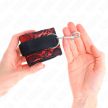 KINK - RÖVID BÁRSONY CSIPKE CSUKLÓSZORÍTÓ ÉS NEJLON KÖTÉS PIROS / FEKETE 23 X 6.5 CM - 3