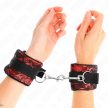 KINK - RÖVID BÁRSONY CSIPKE CSUKLÓSZORÍTÓ ÉS NEJLON KÖTÉS PIROS / FEKETE 23 X 6.5 CM - 4