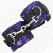 KINK - RÖVID BÁRSONY CSIPKE CSUKLÓSZORÍTÓ ÉS NEJLON KÖTÉS LILA / FEKETE 23 X 6.5 CM - 2