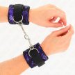 KINK - RÖVID BÁRSONY CSIPKE CSUKLÓSZORÍTÓ ÉS NEJLON KÖTÉS LILA / FEKETE 23 X 6.5 CM - 3