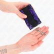 KINK - RÖVID BÁRSONY CSIPKE CSUKLÓSZORÍTÓ ÉS NEJLON KÖTÉS LILA / FEKETE 23 X 6.5 CM - 4