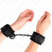 KINK - SÖTÉT CSIPKÉVEL BORÍTOTT CSUKLÓ MANDZSETTA NEOPRÉNBŐL ÁLLÍTHATÓ FEKETE 20-29 CM X 5 - 4