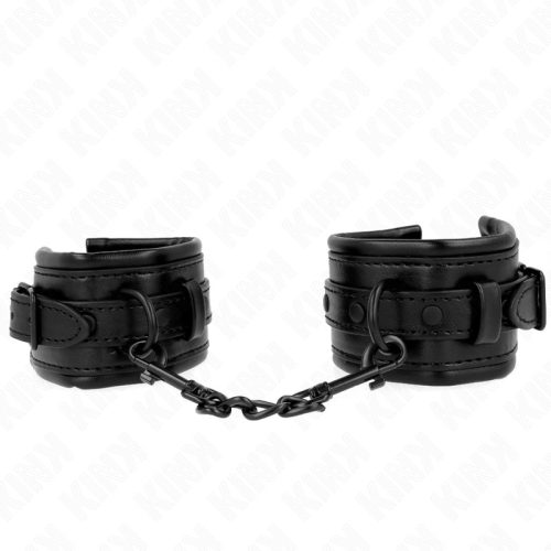 KINK – állítható fekete csuklóbilincsek 20-30 cm