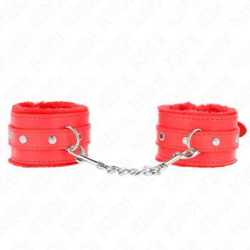   KINK – prémium, állítható bőr csuklómegkötő pirosban
