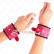 KINK - PRÉMIUM SZŐRMÉVEL BÉLELT CSUKLÓSZORÍTÓK FEKETE MÁLNARÓZSÁS ÖVVEL ÁLLÍTHATÓ 17-29 CM - 4