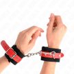 KINK - NEJLON CSUKLÓSZORÍTÓK FEKETE MŰBŐRREL PIROS SZÍNBEN ÁLLÍTHATÓ 19-24 CM X 5,5 CM - 4