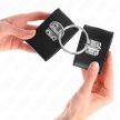 KINK - RÖGZÍTETT CSUKLÓSZORÍTÓK GYŰRŰVEL ÉS LAKATTAL FEKETE ÁLLÍTHATÓ 16-23 CM X 5,5 CM - 3
