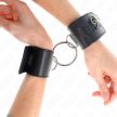 KINK - RÖGZÍTETT CSUKLÓSZORÍTÓK GYŰRŰVEL ÉS LAKATTAL FEKETE ÁLLÍTHATÓ 16-23 CM X 5,5 CM - 4