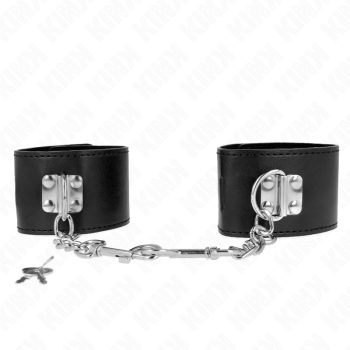   KINK - állítható csuklóbilincsek záras fekete dizájnban