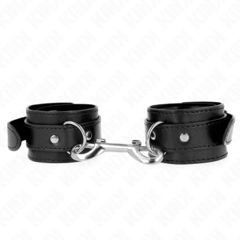KINK – állítható csuklóbilincs, fekete, 17-28 cm
